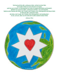 Der Stern der edlen, achtsamen Liebe für alle Menschen dieser Welt von Johanna Thier