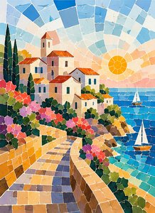 Sentiero del sole sul Mediterraneo