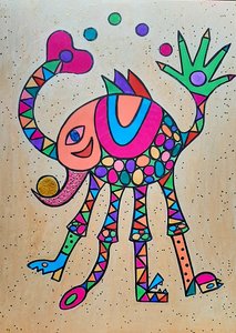 Maiale giraffa da Steffi_Seiler_Art