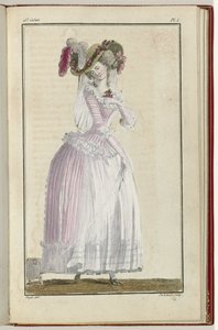 Cabinet des Modes ou les Modes Nouvelles, 15 Giugno 1786, pl. I da A.B. Duhamel