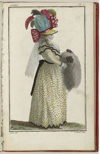 Cabinet des Modes ou les Modes Nouvelles, 15 Marzo 1786, pl. I da A.B. Duhamel
