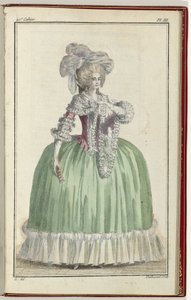 Cabinet des Modes ou les Modes Nouvelles, 1 Settembre 1786, pl. III da A.B. Duhamel