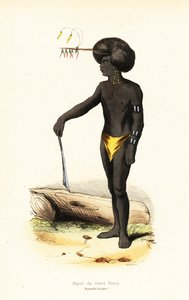Uomo papuano di Dory Harbour, Papua Occidentale da AC AC