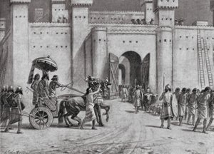 La cattura di Damasco da parte di Tiglat-Pileser IV, 732 a.C.