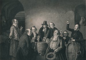 La commissione del vino, metà XIX secolo
