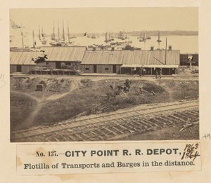 Deposito ferroviario di City Point da A.J. Russell