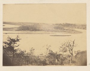 Guardando il fiume Appomattox, da Point of Rocks da A.J. Russell