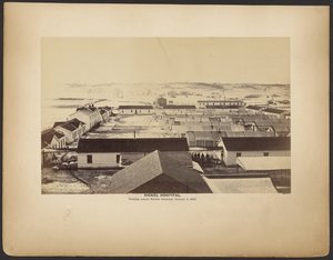 Ospedale Sickel, guardando verso il Fairfax Seminary, 5 gennaio 1864.