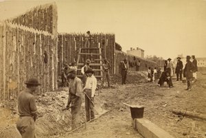 [Stockade costruita dal generale Haupt per proteggere le proprietà del governo, Orange  Alexandria R.R., Alexandria, Virigina].