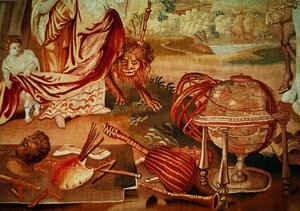 Europa, da un arazzo dei quattro angoli del mondo, (dettaglio) da A. Baertams