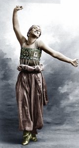 Vaslav Nijinsky in costume for Sheherazade