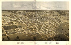 Springfield, Illinois 1867 da A.; Chicago Lithographing Co. Ruger