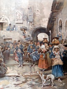 Vigilia di Natale nella campagna romana 100 anni fa da A. Coleman