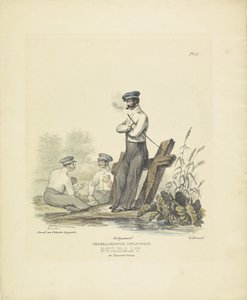 Soldato in uniforme di caserma, 1820-1825 (serie: Costumi militari del Regno dei Paesi Bassi)