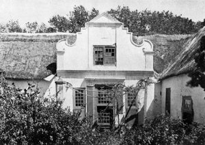 Casa della scuola di Parel Vallei, Sudafrica da A. Elliot