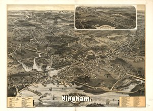 Città di Hingham, contea di Plymouth, Mass. 1885 da A. F.; Geo. H. Walker and Co. Poole