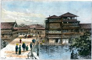 Yebisu Bashi, Osaka, Giappone, 1891