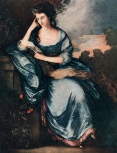 Lady Douglas nel giardino, XVIII secolo 1912 da A James