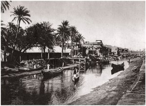 Ashar Creek che conduce allo Shatt al-Arab, Bassora, Iraq, 1925 da A. Kerim