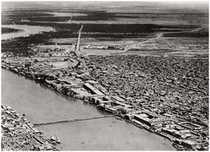 Baghdad da un aeroplano, Iraq, 1925