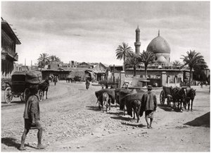 Vista di una strada dalla Porta Nord, Baghdad, Iraq