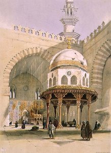 La Moschea di Sultan Hassan, Cairo, pub. 1846 da A. Margaretta Burr