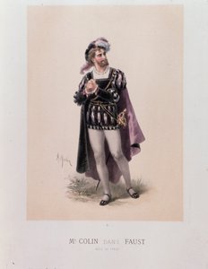 Monsieur Colin nel ruolo di Faust, opera di Charles Gounod da A. Morton