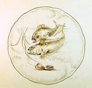 Design Wedgwood per un piatto, c.1880