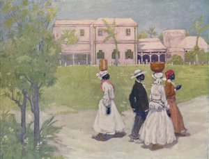 Nero che va al lavoro, Barbados, 1916 da A. S. Forrest