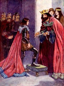 Il re fece del Principe Nero un cavaliere dell