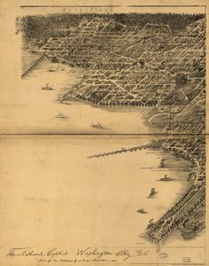 La capitale nazionale, Washington City, D.C. da A. Sachse and Co.