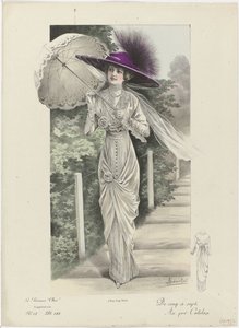 La Femme chic, Supplément, ca. 1912, No. 18, Pl. 184 : De cinq à sept da A. Souchel