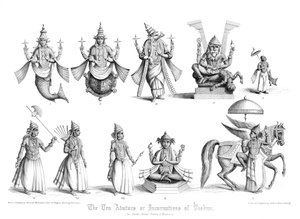I dieci avatara o incarnazioni di Vishnu