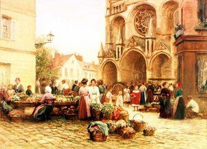La piazza della cattedrale da A. Trevor Haddon