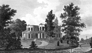 Villa di Lord Nelson a Merton, XIX secolo da A Warren