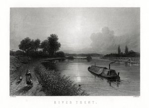 Il fiume Trent, Inghilterra, 1883