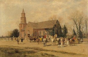 Vecchia chiesa di Bruton, Williamsburg, Virginia, al tempo di Lord Dunmore da A. Wordsworth Thompson