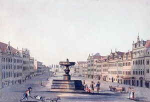 Mercato dei cavalli, c.1810 da A. and Berka, Johann Gustav