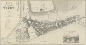 Piano della città di Vevey nel 1726 da A. de Mandrot
