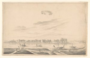 Veduta di Surabaya (Sourabaya) da A. de Nelly (possibly)