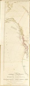 Mappa che mostra tutte le nuove scoperte nelle parti interne del Nord America da Aaron Arrowsmith