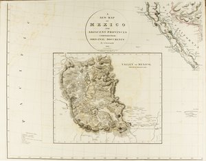 Nuova mappa del Messico e delle province adiacenti