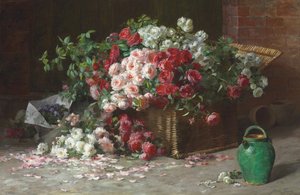 Cesto di rose, c.1890 da Abbott Fuller Graves