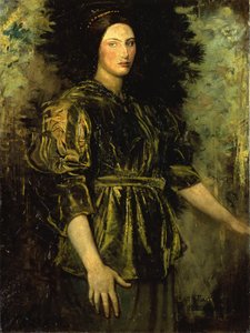 Donna in velluto verde, 1918 da Abbott Handerson Thayer