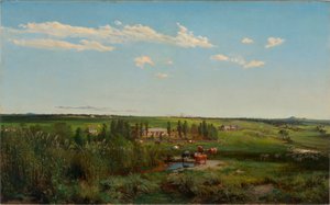 "Il dominio di Mount Fyans in Australia" da Abraham Louis Buvelot