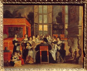 Conversazione di signore in assenza dei loro mariti: Cena