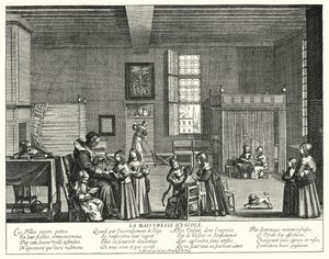 La maestra (incisione) da Abraham (after) Bosse