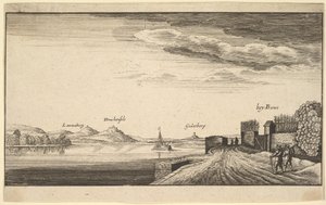 Il Reno vicino a Bonn, copia, 1625-77 da Abraham Aubri