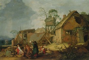 Paesaggio con fattoria, 1629 da Abraham Bloemaert