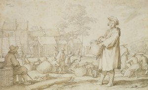 Scena di mercato da Abraham Bloemaert